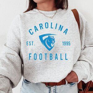 Vintage Carolina Panthers Football Crewneck Sweatshirt, 1995 Carolina NFL Shirt